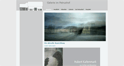 Desktop Screenshot of galerie-im-petrushof.de