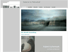 Tablet Screenshot of galerie-im-petrushof.de